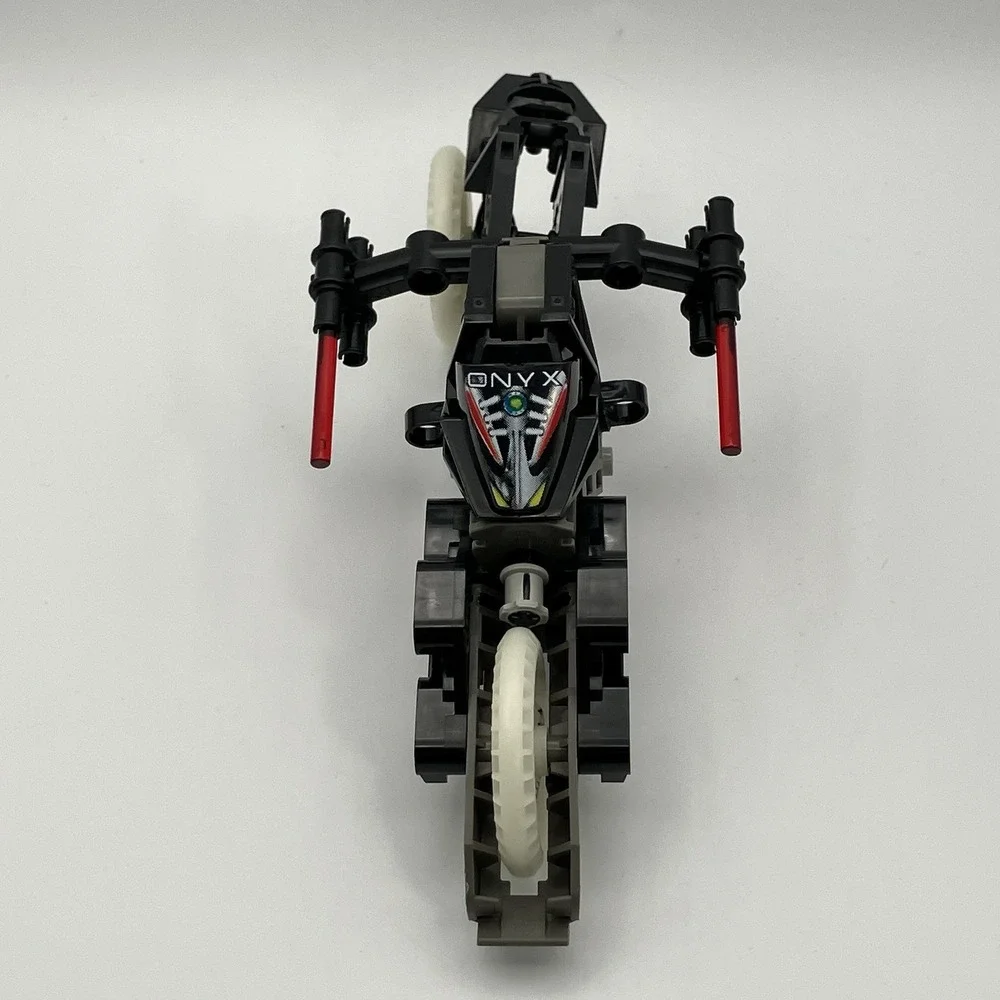Vtg 2000 Lego Technic Robo Riders Onyx / 8512 Compete / W/ Canister & Manual Y2K